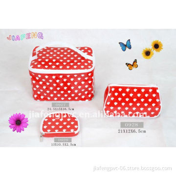 Apple Patterned Full Set PU Lady Handbag with Elegant Design in Hot Red Color